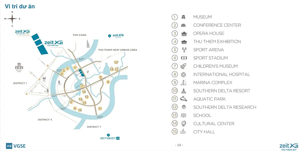 Bản đồ vị trí dự án GS Thủ Thiêm trong khu đô thị mới Thủ Thiêm