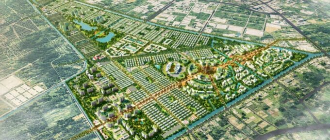 Hình phối cảnh Dự án khu đô thị Vinhomes Hóc Môn